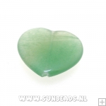 Halfedelsteen hart 20mm (green aventurine)
