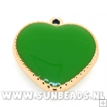 Kunststof hanger hart (groen)