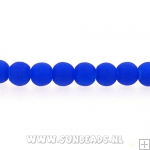 Glaskraal rond 6mm (kobaltblauw)