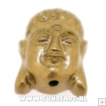 Resin kraal buddha 28mm (brons)