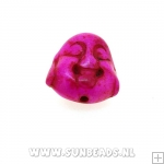 Turquoise kraal buddha 15mm (roze)