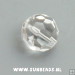Facet kraal rond 18mm (crystal)
