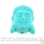 Resin kraal buddha 24mm (mint)