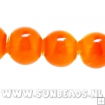 Glaskraal rond 6mm (oranje)