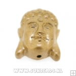 Resin kraal buddha 24mm (brons)