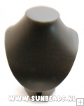 Buste, velours, zwart, 28x19 cm (1 st.)