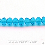 Facet kraal donut 8x6mm (turquoise)