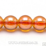 Glaskraal luster 12mm oranje