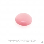 Plaksteen rond 12mm (roze)