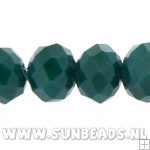 Facet kraal donut 8x6mm (emerald)