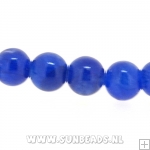 Halfedelsteen rond 4mm (koningsblauw)