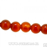 Halfedelsteen rond 4mm (red agate)