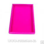 Presentatiedisplay, velours, roze, 35x24x3,5 cm