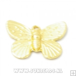 Metalen bedel vlinder DQ kwaliteit (goud)