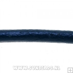 Rondleer 3mm donkerblauw, 3mtr