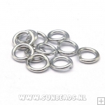 Ringetjes open 4mm (antique zilver)