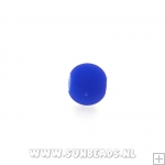 Glaskraal rond 4mm (kobaltblauw)