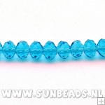 Facet kraal donut 8x6mm (turquoise)